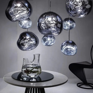 Milo Suspension Moderne en Verre Coloré Irregulier - Neutralighting