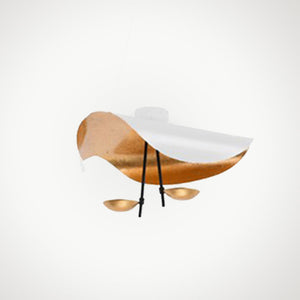 Jexie Plafonnier Feuille Moderne Noir/Or Salon Chambre à Coucher - Neutralighting