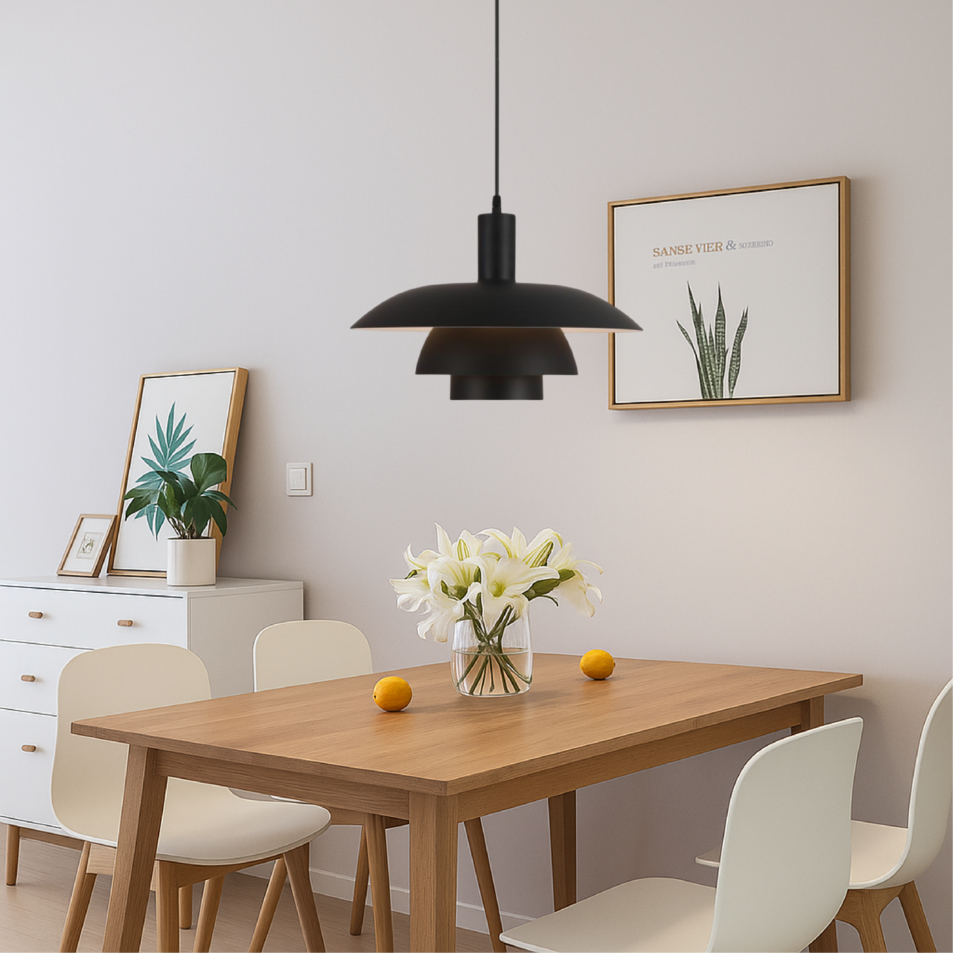 Lampe Suspendue Scandinave Minimaliste Lumière Chaleureuse Et Durable