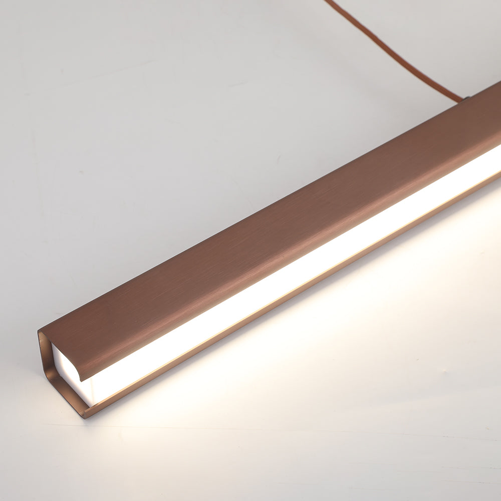 Thala Suspension Linéaire Moderne Noir/Marron Salon - Neutralighting