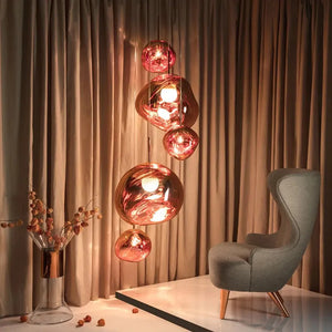Milo Suspension Moderne en Verre Coloré Irregulier - Neutralighting