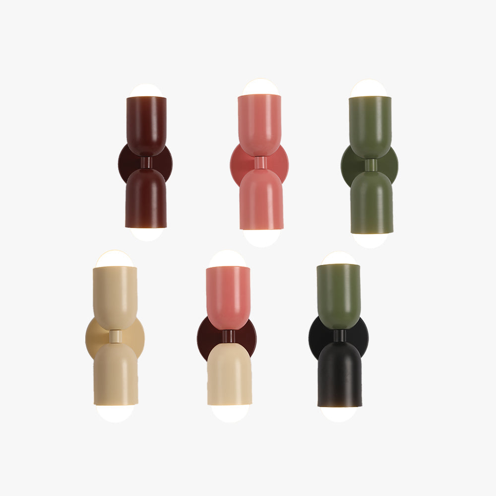 Kira Applique Murale Cylindre Scandinave Métal Coloré Salon - Neutralighting