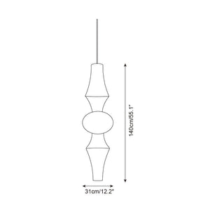 Zyora Lampe Suspendue Sculpturale en Papier - Neutralighting