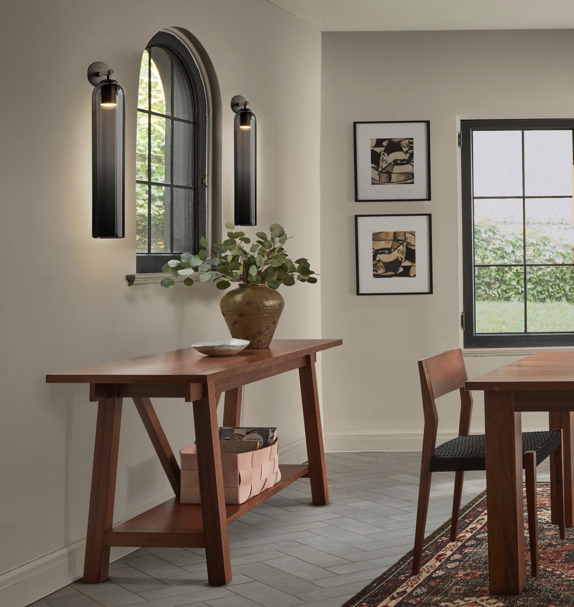 June Applique Murale Intérieure Cylindrique & Verre - Neutralighting