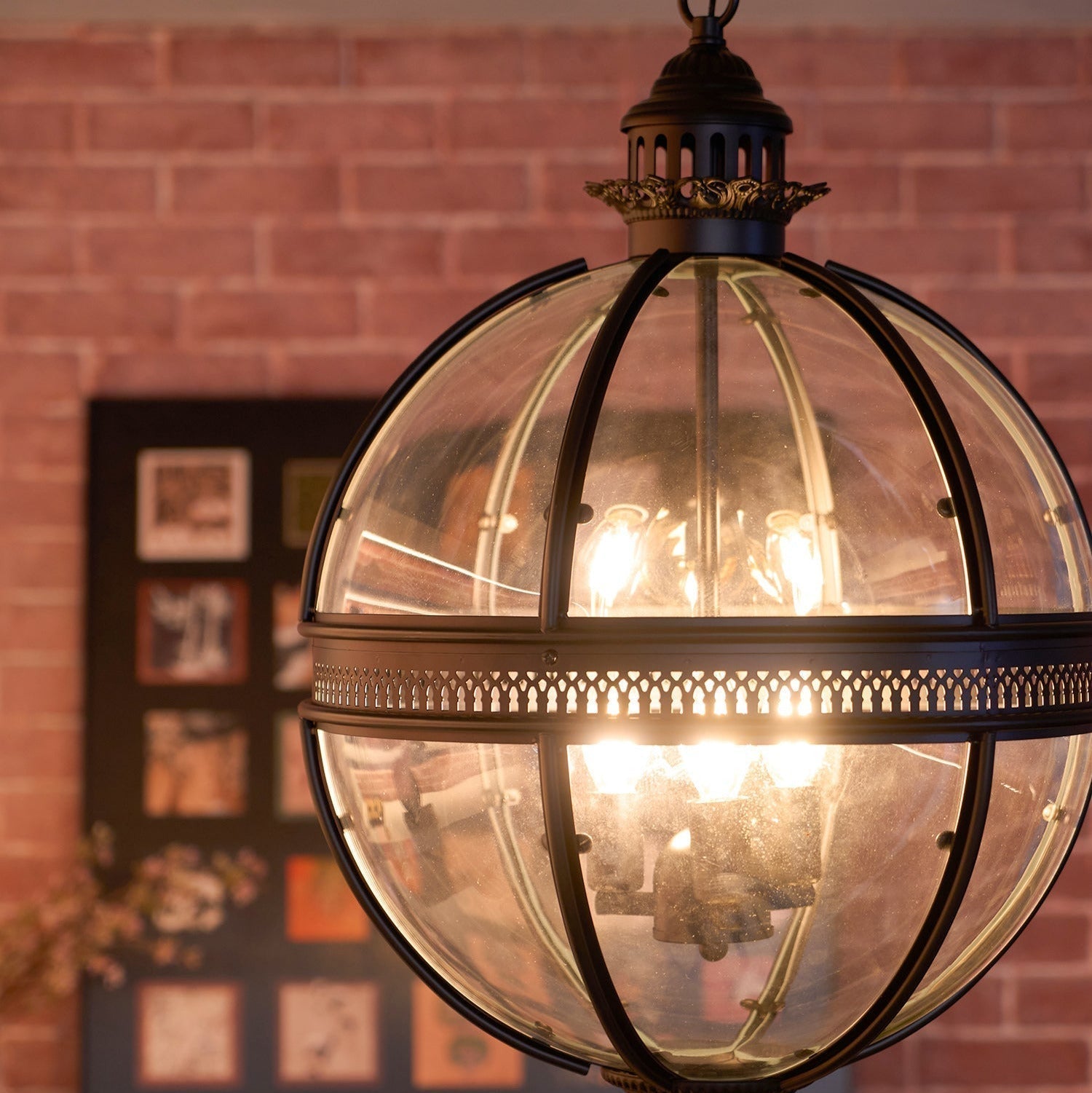 Edward Suspension Rétro en Verre - Neutralighting