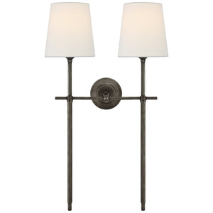 Theodore Applique Murale en Laiton et Tissu - Neutralighting