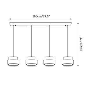 Perra Suspension Travertin - Neutralighting