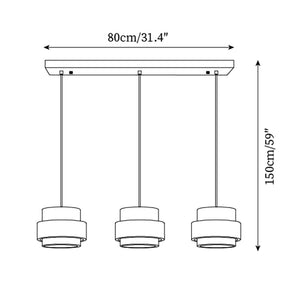 Perra Suspension Travertin - Neutralighting