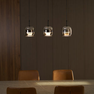 June Suspension Luminaire Design Verre Gris Fumé - Neutralighting