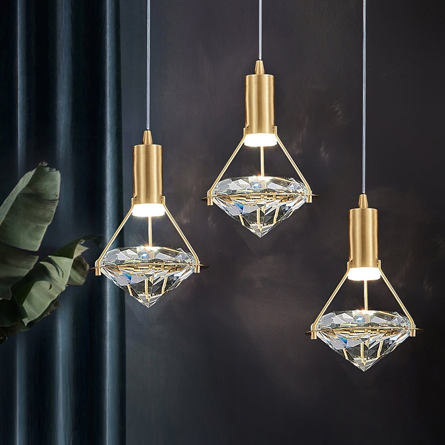 Elysianire Suspension Laiton Cristal Élégante - Neutralighting
