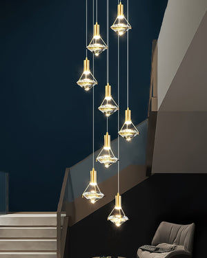 Elysianire Suspension Laiton Cristal Élégante - Neutralighting
