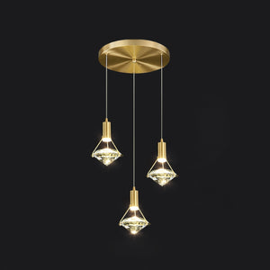 Elysianire Suspension Laiton Cristal Élégante - Neutralighting