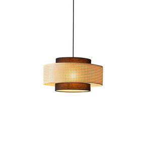 Zerither Lampe Pendante Rattan Tissu - Neutralighting