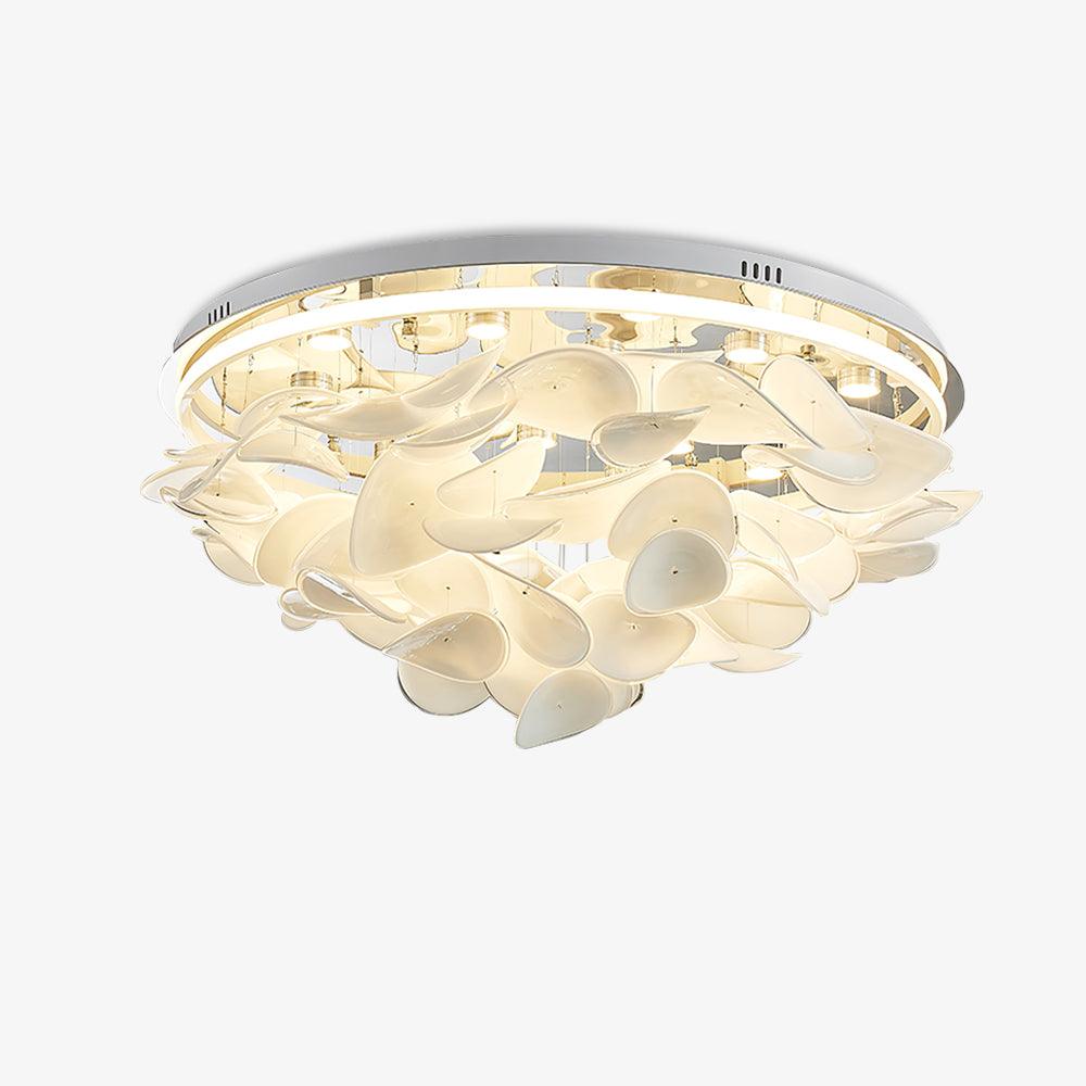 Lustra Lampe de plafond florale française en pétales pour maisons modernes - Neutralighting