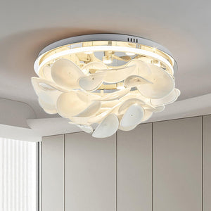 Lustra Lampe de plafond florale française en pétales pour maisons modernes - Neutralighting
