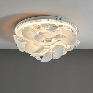 Lustra Lampe de plafond florale française en pétales pour maisons modernes - Neutralighting