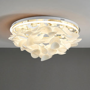 Lustra Lampe de plafond florale française en pétales pour maisons modernes - Neutralighting