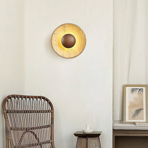 Aveny Applique Murale Sun en Travertin - Neutralighting