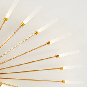 Wesley Plafonnier Feu d'Artifice Linéaire Moderne Noir/Doré - Neutralighting