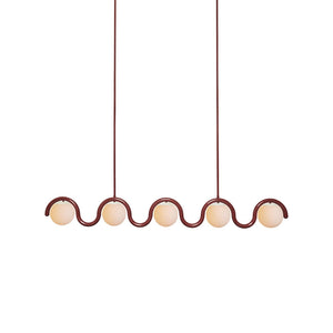 Uveta Lustre Linéaire Rouge & Argenté - Neutralighting