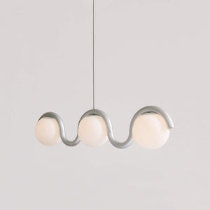Uveta Lustre Linéaire Rouge & Argenté - Neutralighting
