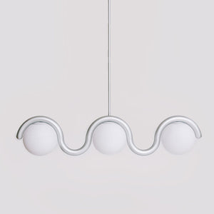 Uveta Lustre Linéaire Rouge & Argenté - Neutralighting