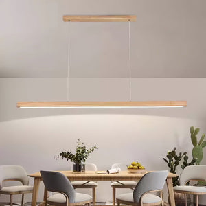 Elowen Suspension linéaire minimaliste en bois - Neutralighting
