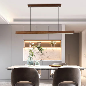 Elowen Suspension linéaire minimaliste en bois - Neutralighting