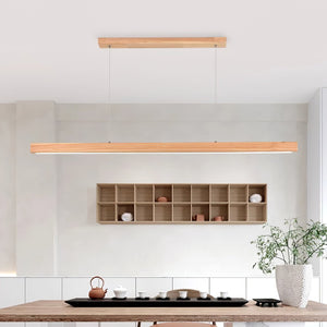 Elowen Suspension linéaire minimaliste en bois - Neutralighting
