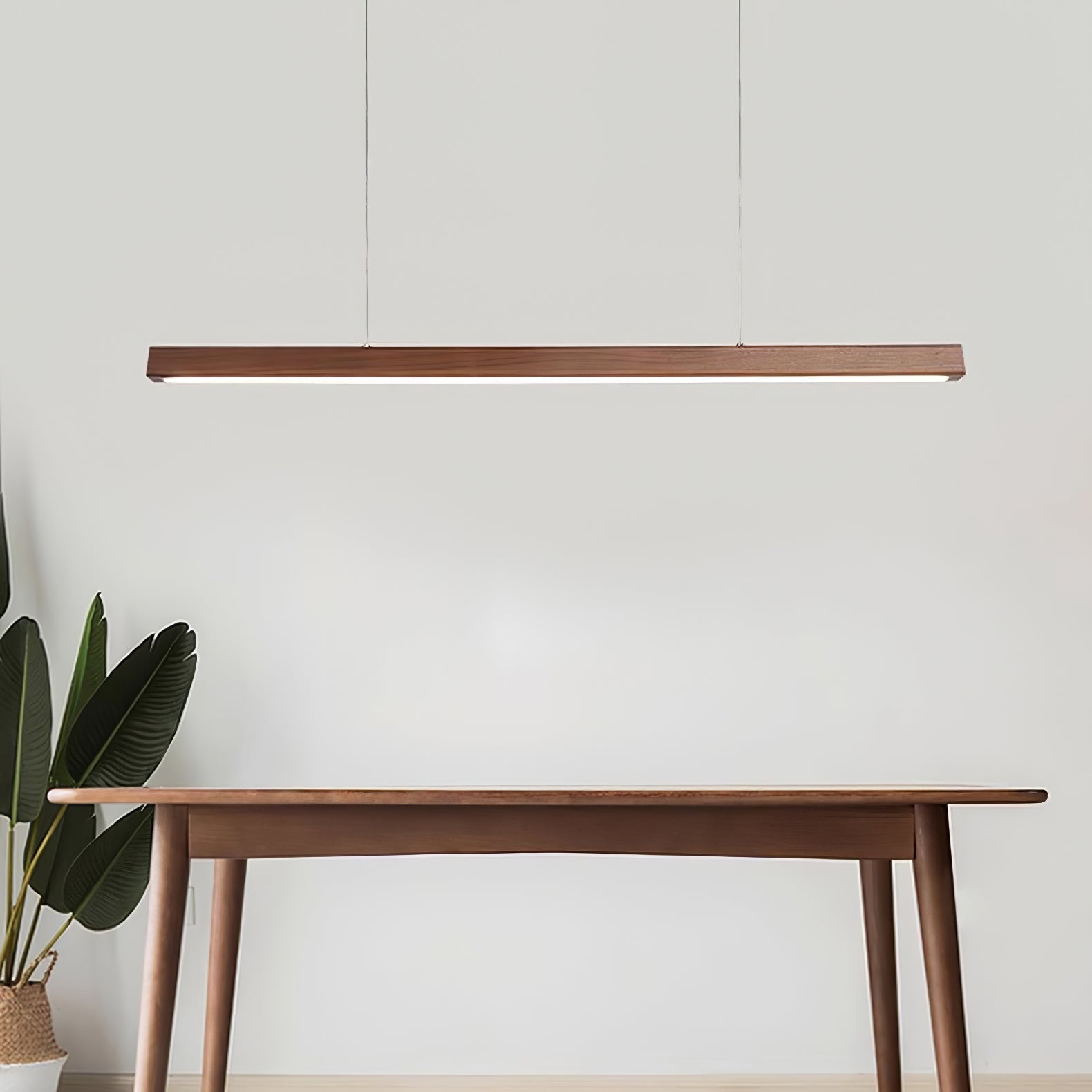 Elowen Suspension linéaire minimaliste en bois - Neutralighting