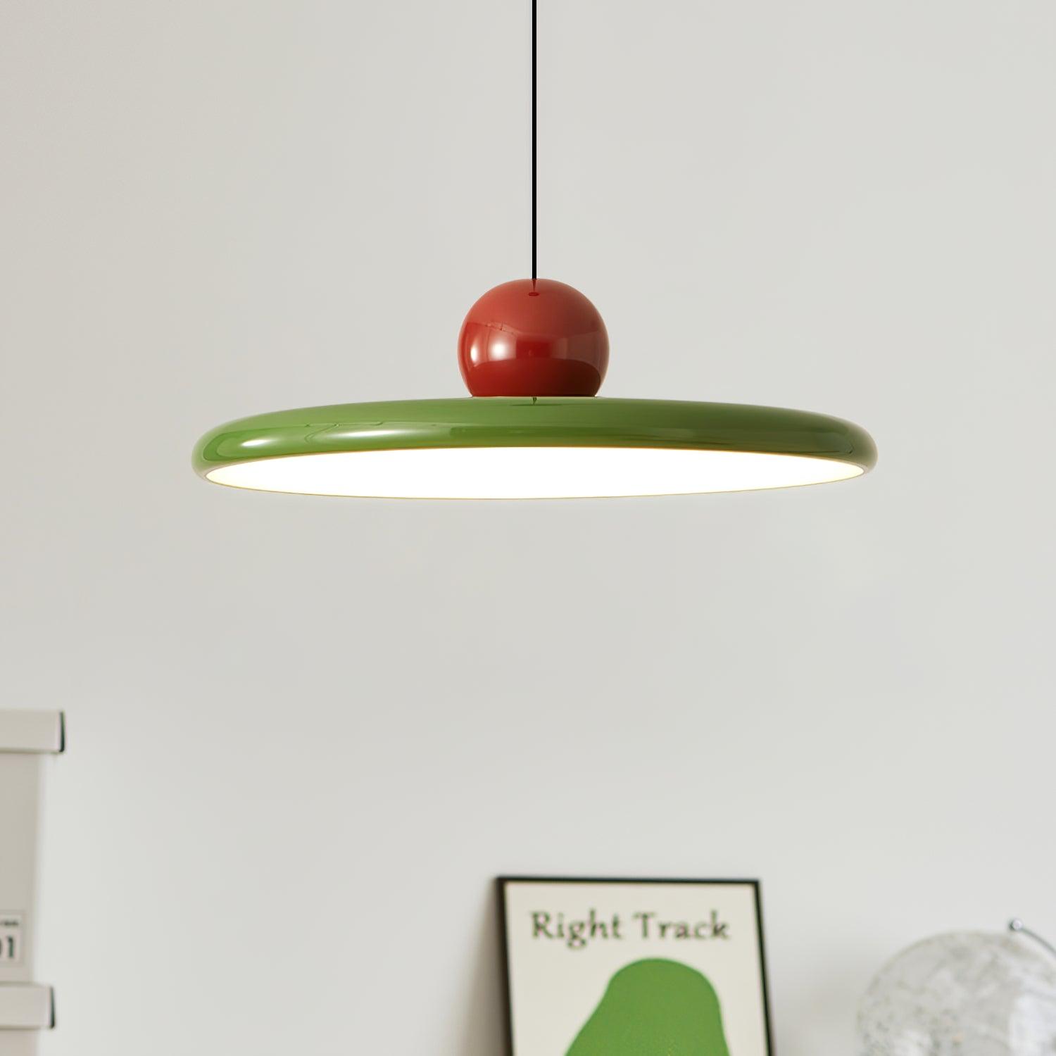 Lustra Lampe Pendante Swag Verte et Rouge - Neutralighting