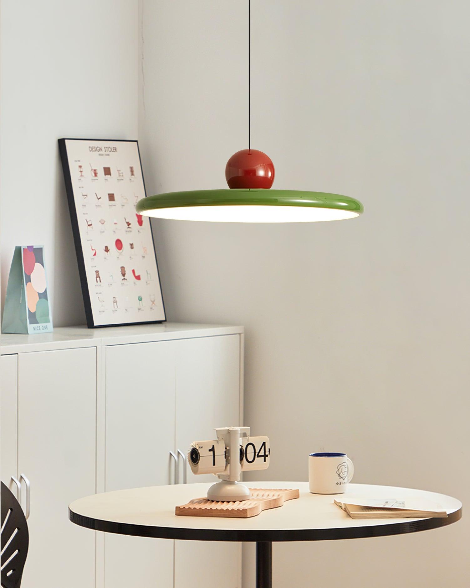 Lustra Lampe Pendante Swag Verte et Rouge - Neutralighting