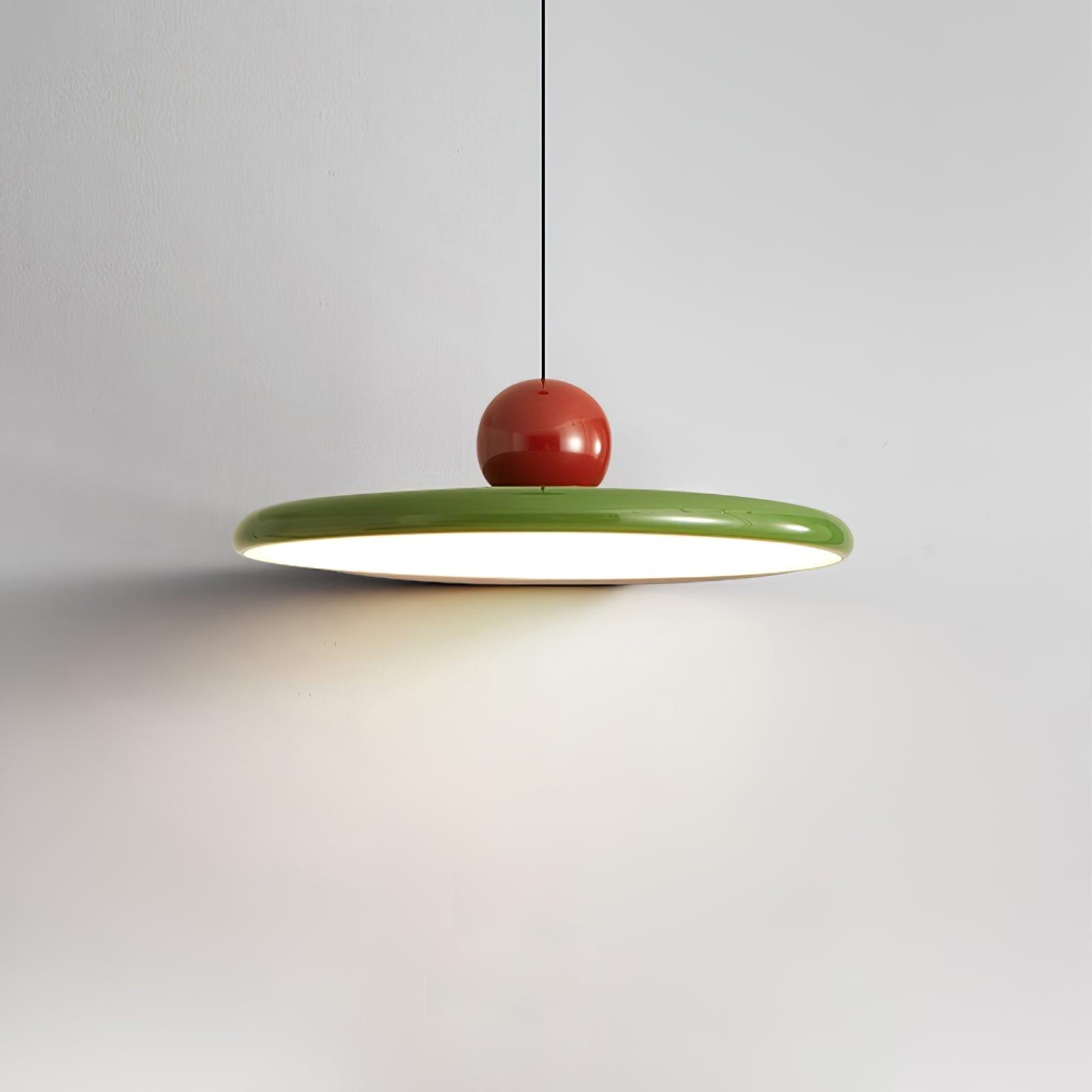 Lustra Lampe Pendante Swag Verte et Rouge - Neutralighting