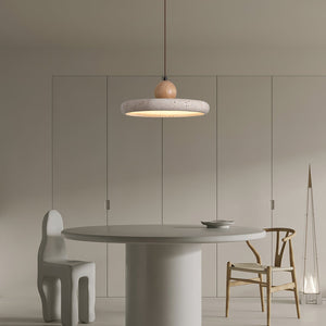 Opalyn Suspension Travertin Bois - Neutralighting