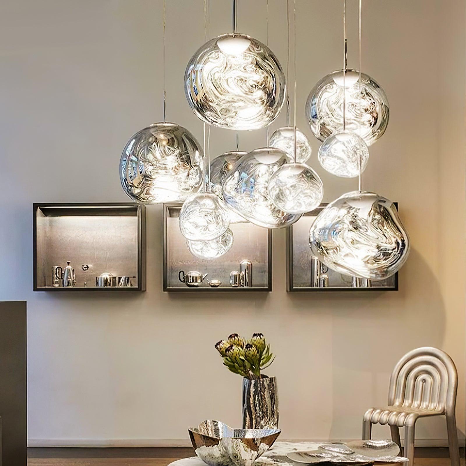 Lustra Suspension Luminaire Moderne Verre Lava - Neutralighting