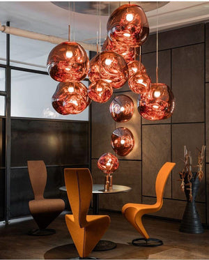 Lustra Suspension Luminaire Moderne Verre Lava - Neutralighting