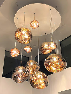 Lustra Suspension Luminaire Moderne Verre Lava - Neutralighting