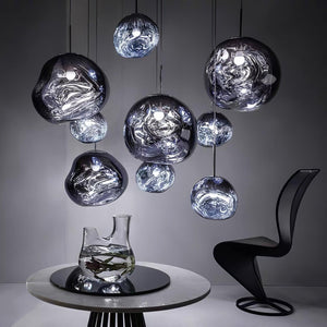 Lustra Suspension Luminaire Moderne Verre Lava - Neutralighting