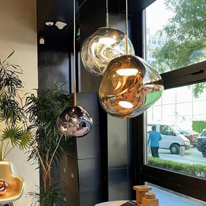 Lustra Suspension Luminaire Moderne Verre Lava - Neutralighting