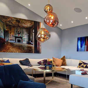 Lustra Suspension Luminaire Moderne Verre Lava - Neutralighting