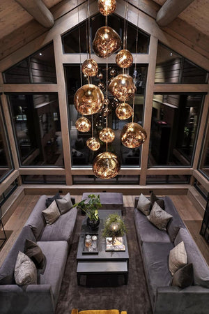 Lustra Suspension Luminaire Moderne Verre Lava - Neutralighting
