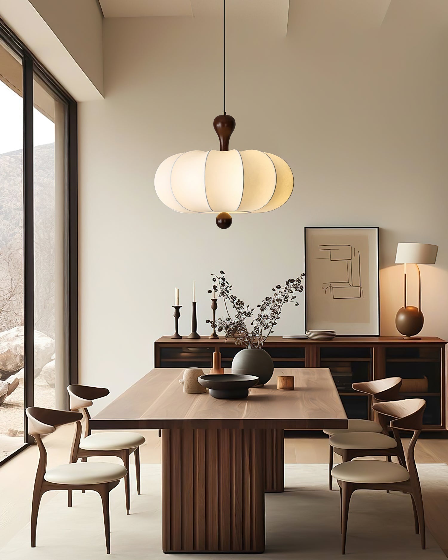 Jovian Suspension Sculptée Blanche - Neutralighting