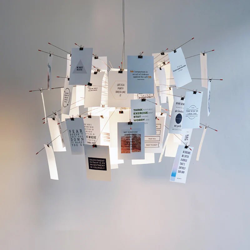 Lustra Chandelier en Papier Personnalisable Créatif - Neutralighting