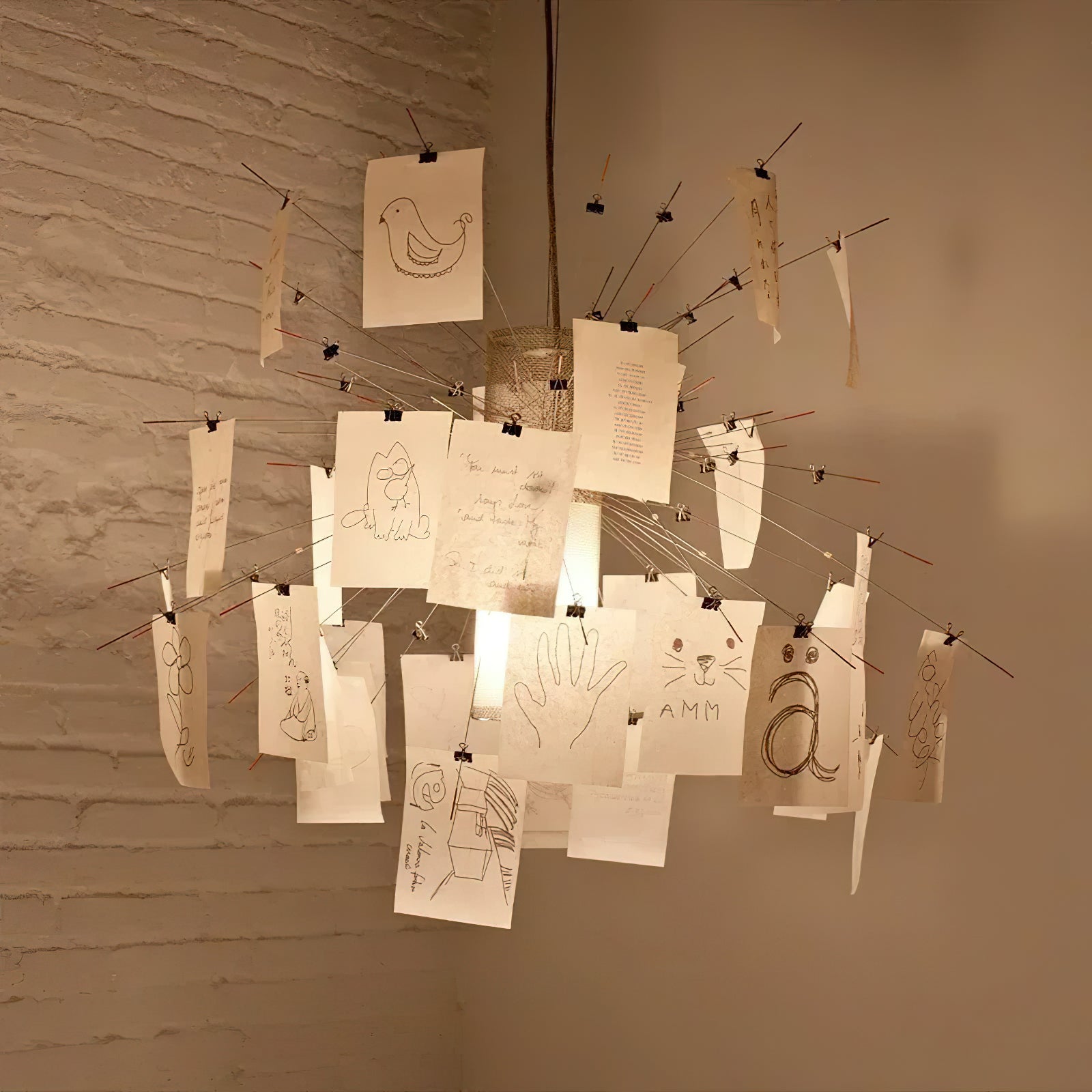Lustra Chandelier en Papier Personnalisable Créatif - Neutralighting