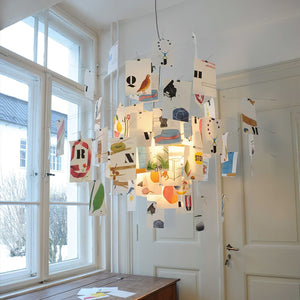 Lustra Chandelier en Papier Personnalisable Créatif - Neutralighting