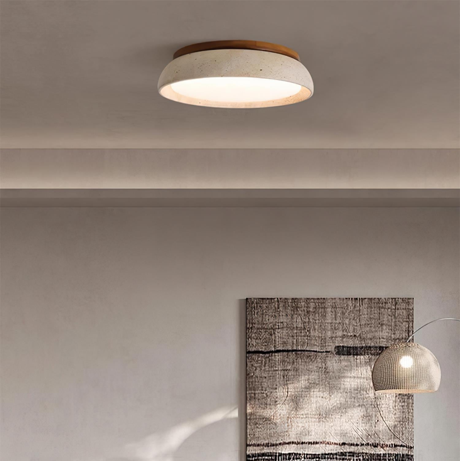 Kloris Plafonnier en pierre travertin - Neutralighting