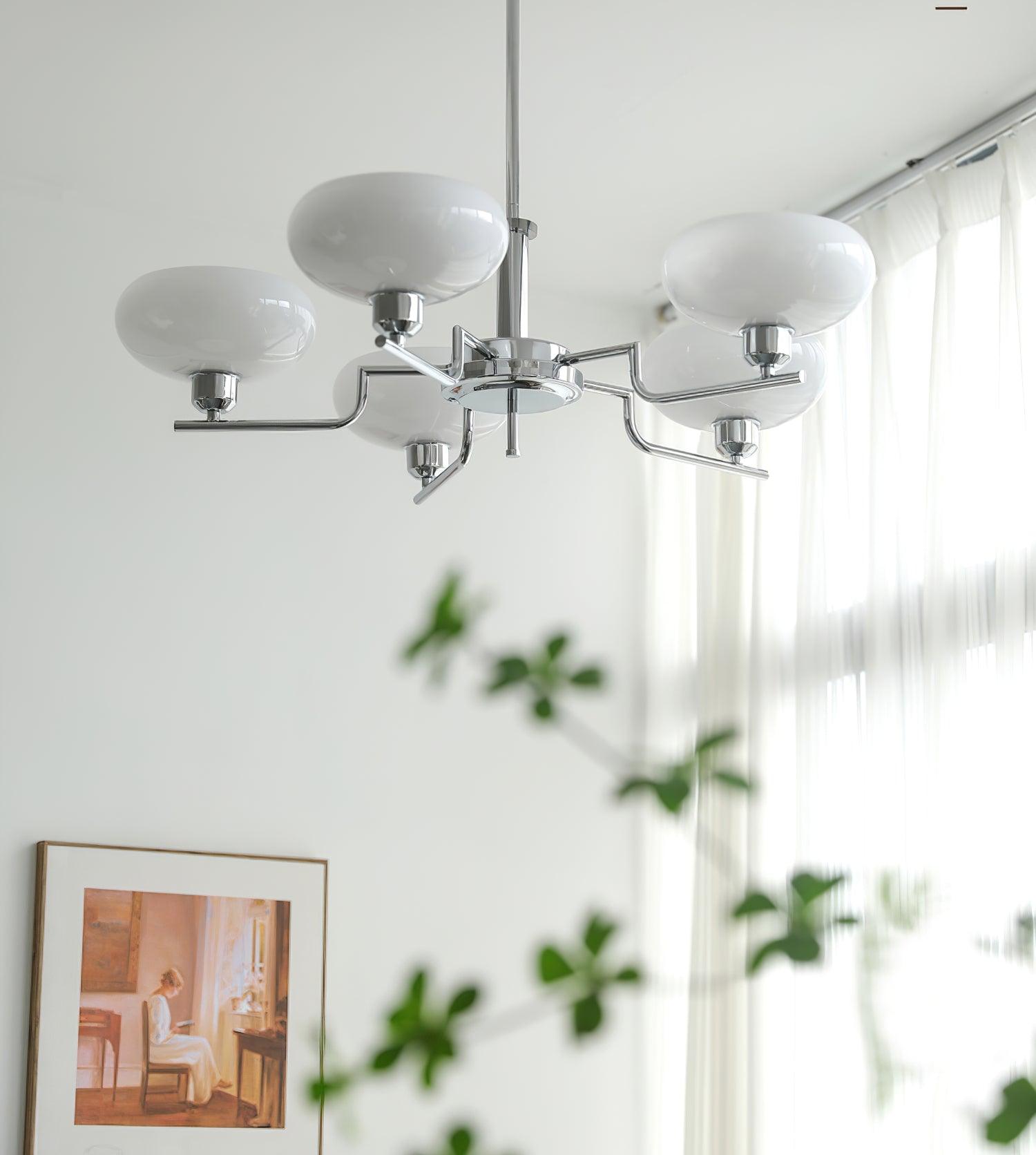 Lustra Suspension en Verre Globe Cadre en Laiton - Neutralighting