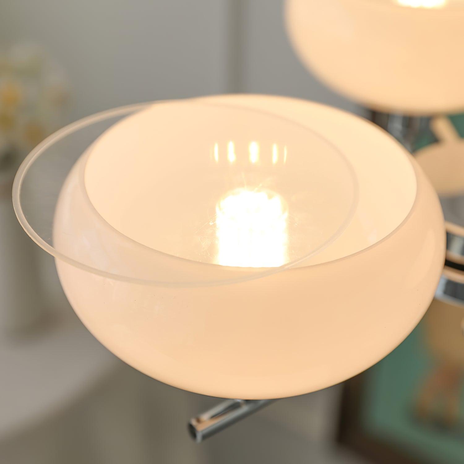 Lustra Suspension en Verre Globe Cadre en Laiton - Neutralighting