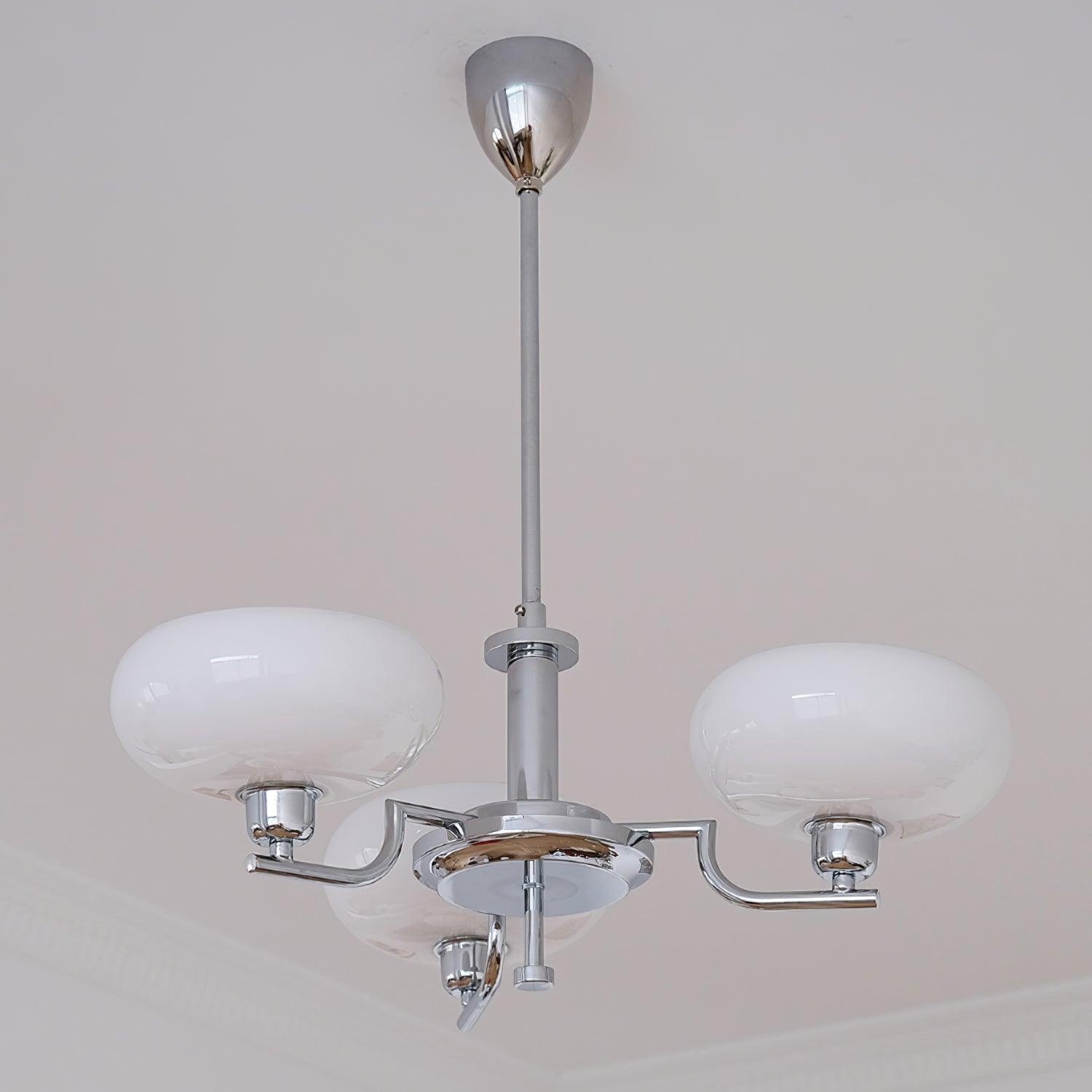 Lustra Suspension en Verre Globe Cadre en Laiton - Neutralighting
