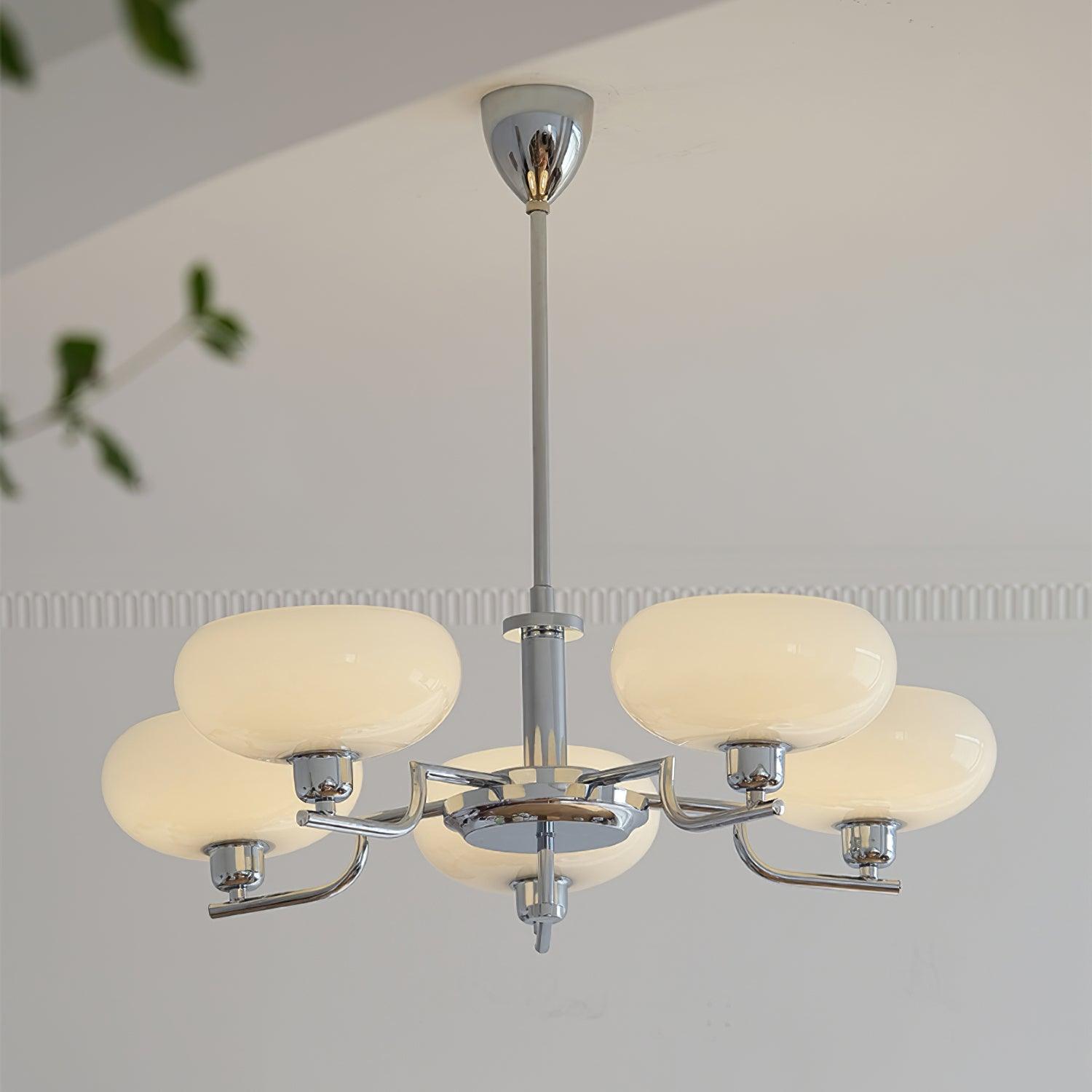 Lustra Suspension en Verre Globe Cadre en Laiton - Neutralighting